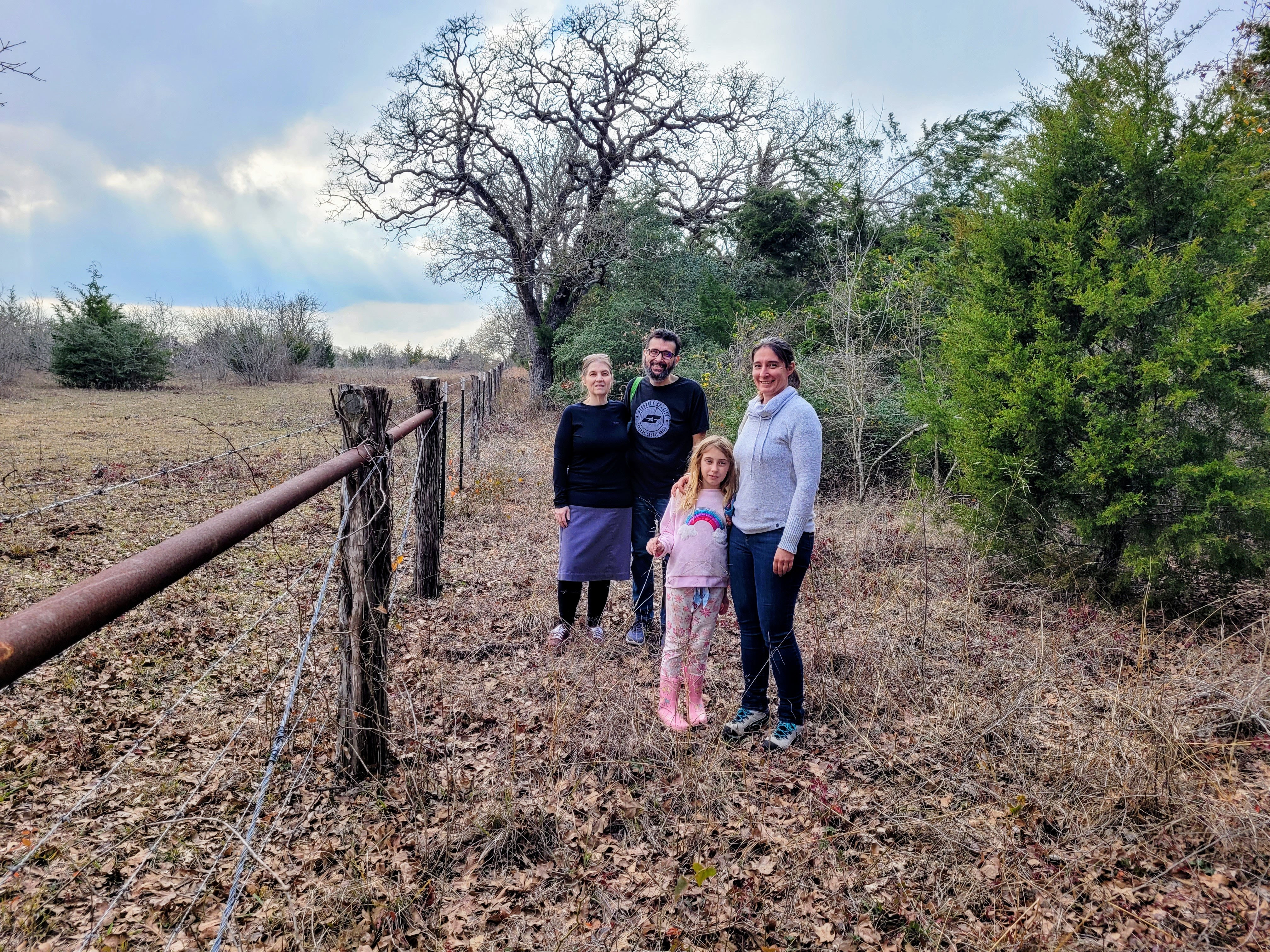 Salter family on ancestral land